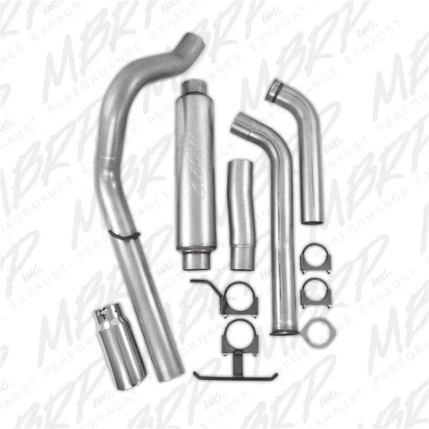 Fits 04-05 Ford Excursion 4_ Exhaust System Single Side (Stock Cat) Exit-S6216AL